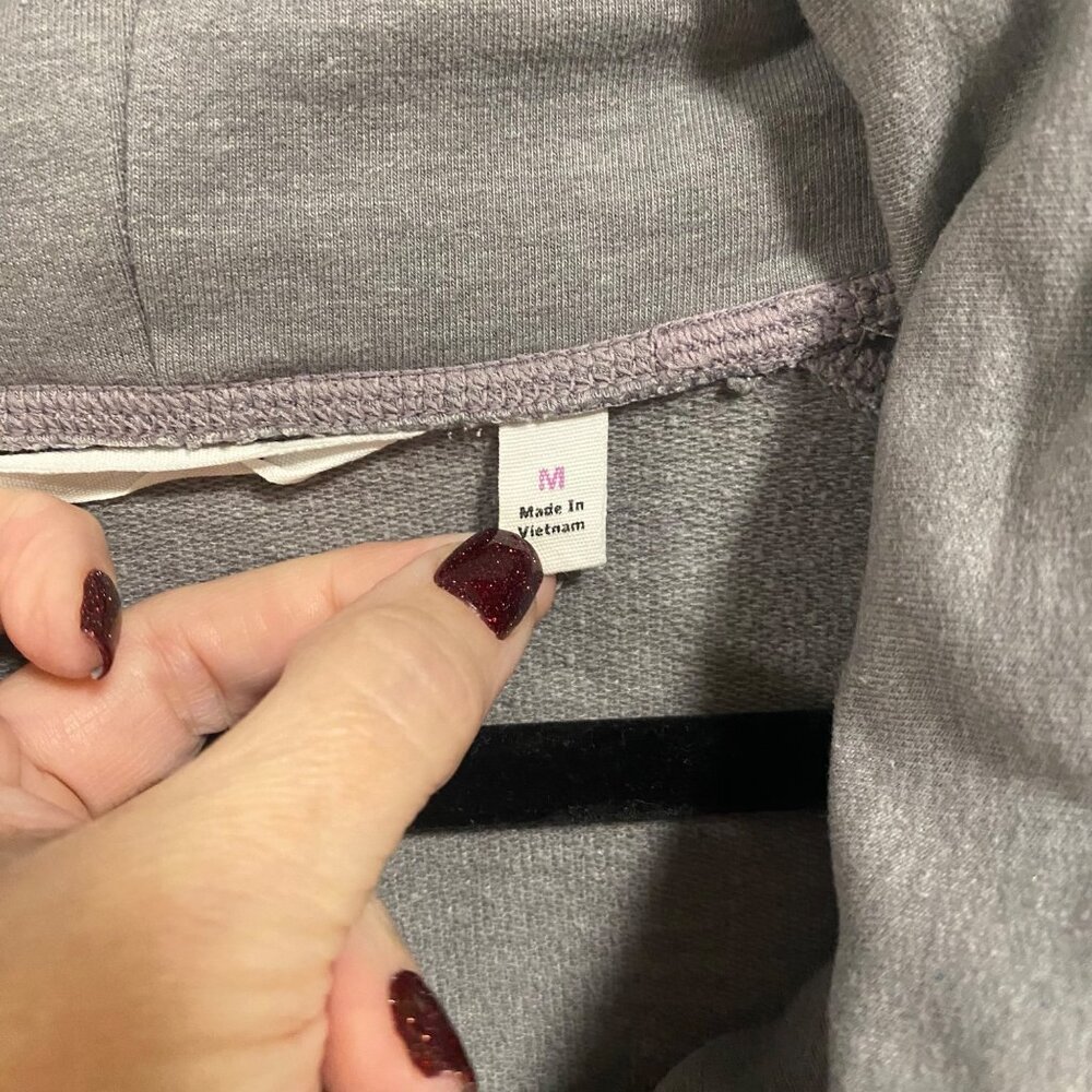 Athleta Tranquility Gray Cowl Neck Pullover Tunic… - image 5